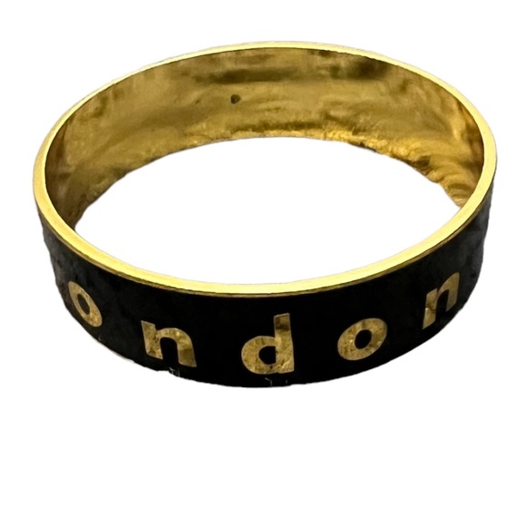 LONDON BANGLE BLACK‎ & GOLD BRACELET - Picture 4 of 6